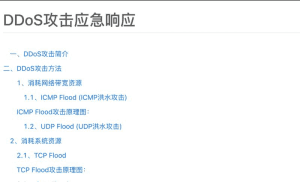 DDoS攻击应急响应-鹏组安全社区